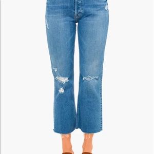 MOTHER Play Like A Pirate The Tripper Ankle Fray Size 29 (fits BIG)